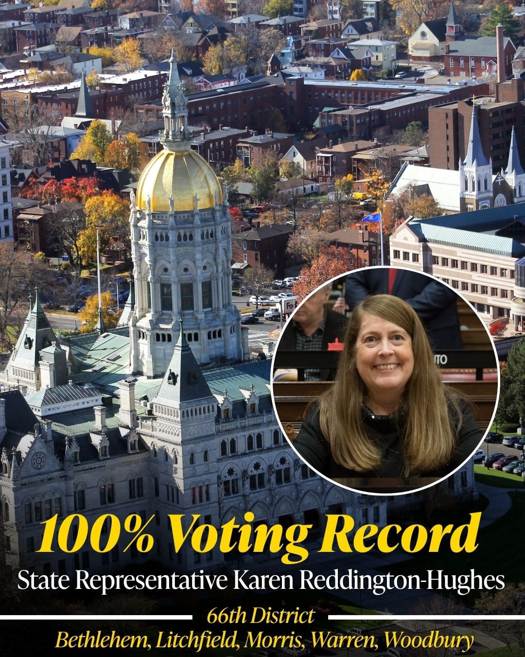 Rep. Reddington-Hughes Receives 100% Voting Record for 2026 Legislative Session